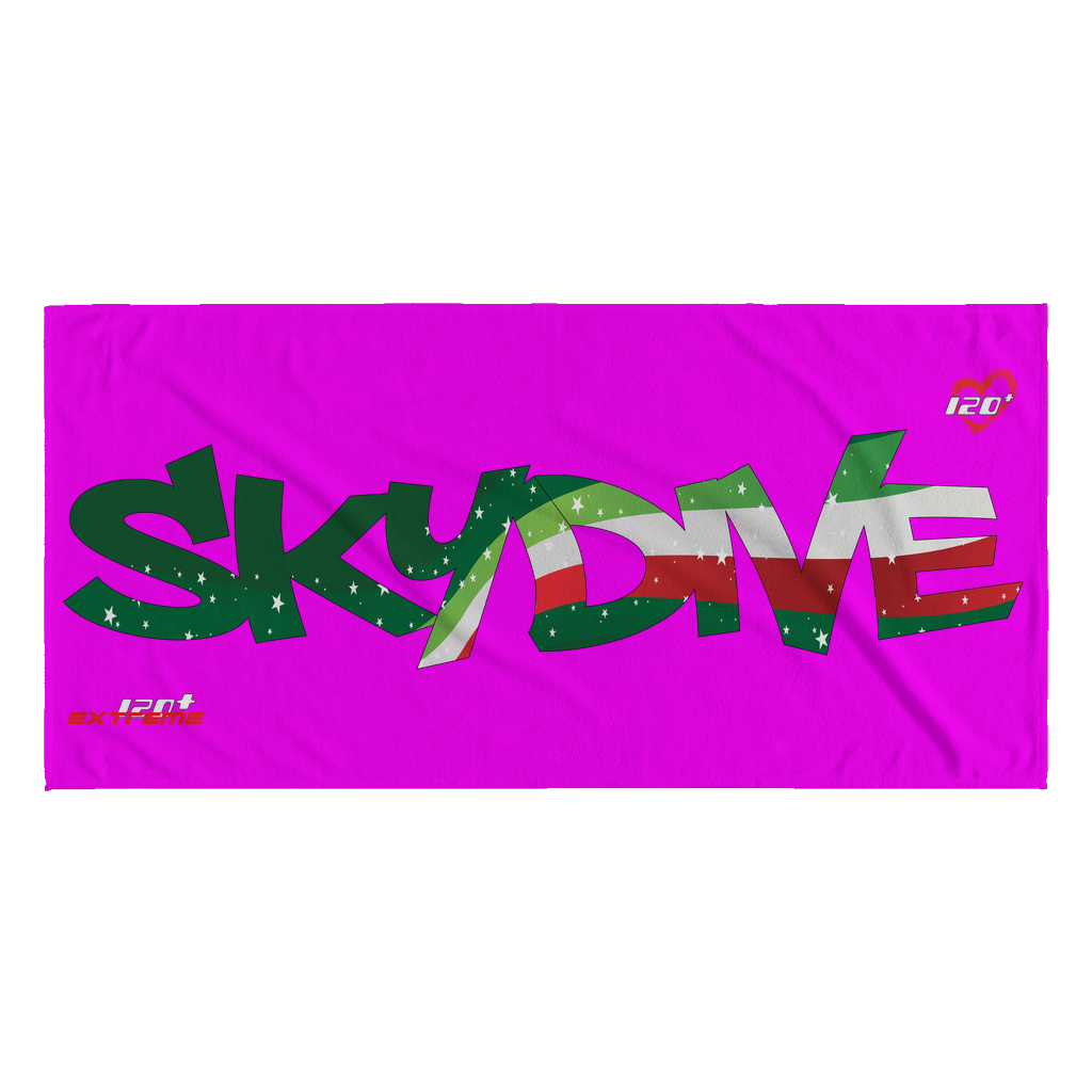 Skydiving T-shirts World Team - Skydive Italy - Beach Towels in 10 Colors, Beach Towel, teelaunch, Skydiving Apparel, Skydiving Apparel, Skydiving Gear, Olympics, T-Shirts, Skydive Chicago, Skydive City, Skydive Perris, Drop Zone Apparel, USPA, united states parachute association, Freefly, BASE, World Record,