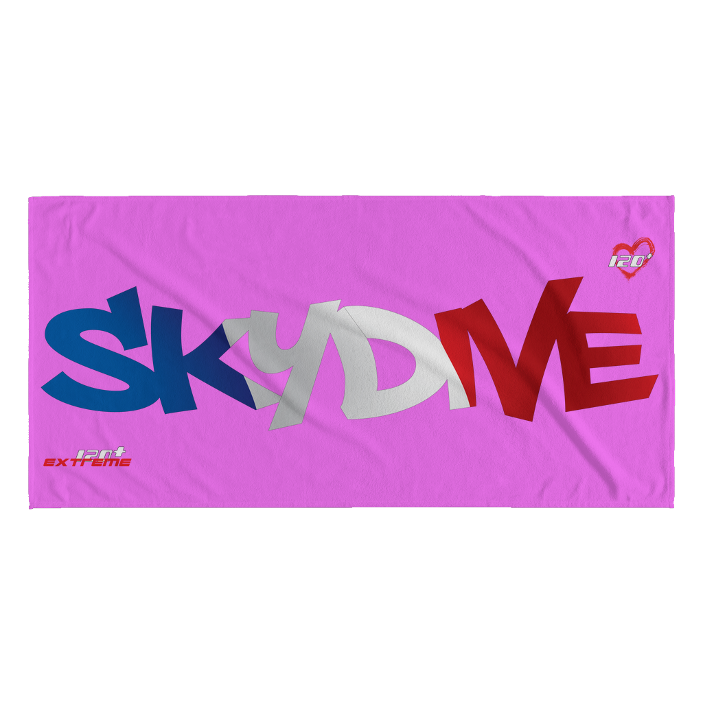 Skydiving T-shirts World Team - Skydive France - Beach Towels in 10 Colors, Beach Towel, teelaunch, Skydiving Apparel, Skydiving Apparel, Skydiving Gear, Olympics, T-Shirts, Skydive Chicago, Skydive City, Skydive Perris, Drop Zone Apparel, USPA, united states parachute association, Freefly, BASE, World Record,