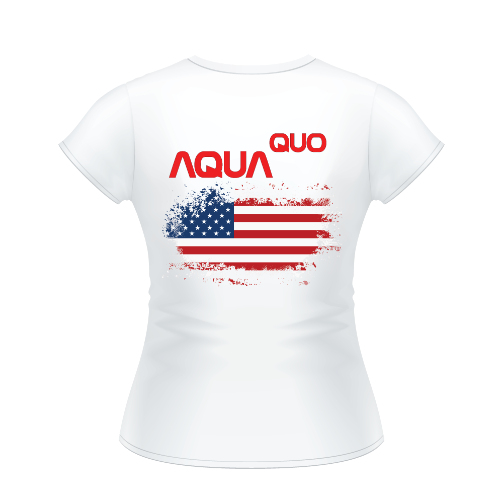 Skydiving T-shirts AquaQuo - "My Status Quo is Aqua Quo" -  Ladies' T-Shirt, , Skydiving Apparel ™, Skydiving Apparel, Skydiving Apparel, Skydiving Gear, Olympics, T-Shirts, Skydive Chicago, Skydive City, Skydive Perris, Drop Zone Apparel, USPA, united states parachute association, Freefly, BASE, World Record,