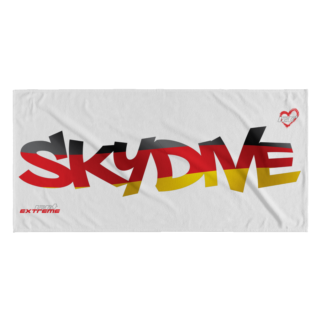 Skydiving T-shirts World Team - Skydive Germany - Beach Towels in 10 Colors, Beach Towel, teelaunch, Skydiving Apparel, Skydiving Apparel, Skydiving Gear, Olympics, T-Shirts, Skydive Chicago, Skydive City, Skydive Perris, Drop Zone Apparel, USPA, united states parachute association, Freefly, BASE, World Record,