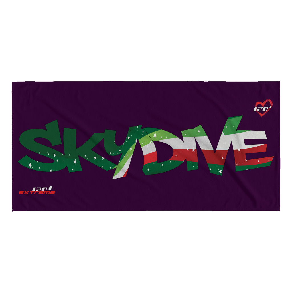 Skydiving T-shirts World Team - Skydive Italy - Beach Towels in 10 Colors, Beach Towel, teelaunch, Skydiving Apparel, Skydiving Apparel, Skydiving Gear, Olympics, T-Shirts, Skydive Chicago, Skydive City, Skydive Perris, Drop Zone Apparel, USPA, united states parachute association, Freefly, BASE, World Record,