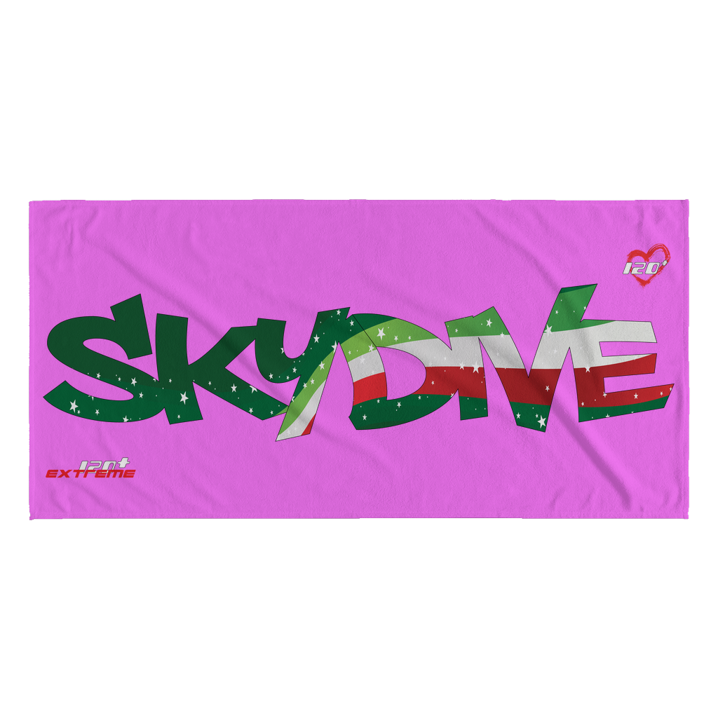 Skydiving T-shirts World Team - Skydive Italy - Beach Towels in 10 Colors, Beach Towel, teelaunch, Skydiving Apparel, Skydiving Apparel, Skydiving Gear, Olympics, T-Shirts, Skydive Chicago, Skydive City, Skydive Perris, Drop Zone Apparel, USPA, united states parachute association, Freefly, BASE, World Record,