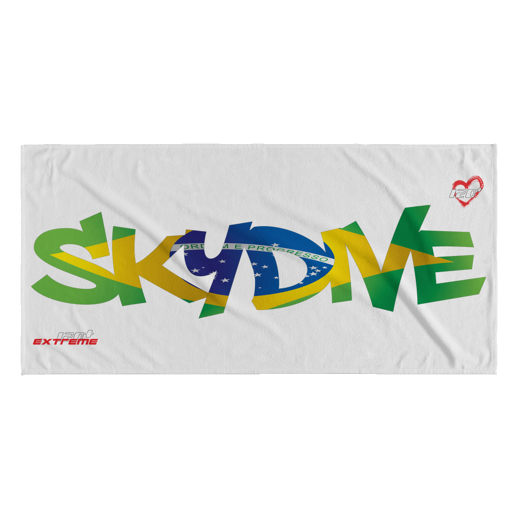 Skydiving T-shirts World Team - Skydive Brazil - Beach Towels in 10 Colors, Beach Towel, teelaunch, Skydiving Apparel, Skydiving Apparel, Skydiving Gear, Olympics, T-Shirts, Skydive Chicago, Skydive City, Skydive Perris, Drop Zone Apparel, USPA, united states parachute association, Freefly, BASE, World Record,