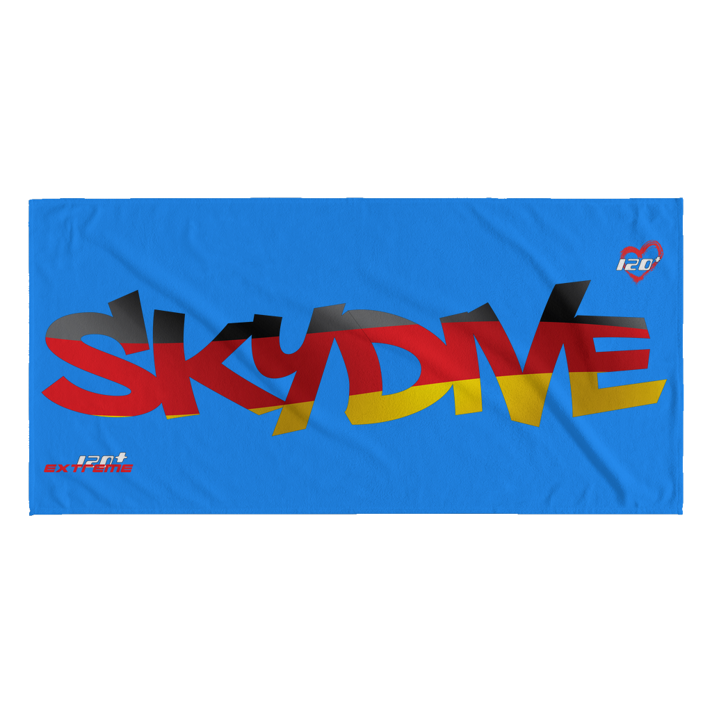 Skydiving T-shirts World Team - Skydive Germany - Beach Towels in 10 Colors, Beach Towel, teelaunch, Skydiving Apparel, Skydiving Apparel, Skydiving Gear, Olympics, T-Shirts, Skydive Chicago, Skydive City, Skydive Perris, Drop Zone Apparel, USPA, united states parachute association, Freefly, BASE, World Record,