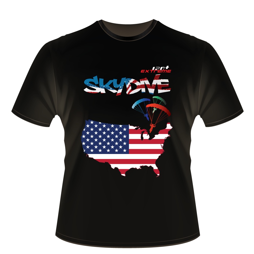 Skydiving T-shirts - Skydive All World - AMERICA - Unisex Tee -, Shirts, Skydiving Apparel, Skydiving Apparel, Skydiving Apparel, Skydiving Gear, Olympics, T-Shirts, Skydive Chicago, Skydive City, Skydive Perris, Drop Zone Apparel, USPA, united states parachute association, Freefly, BASE, World Record,