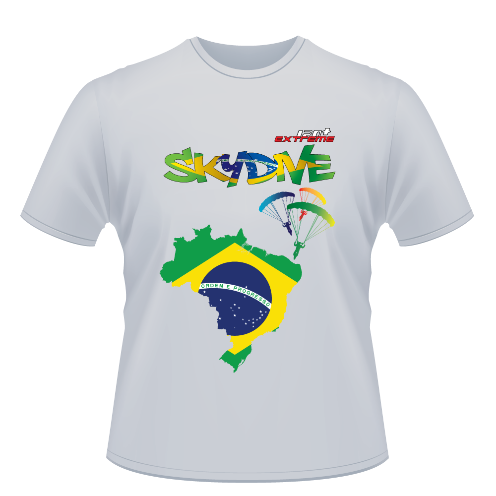 Skydiving T-shirts - Skydive All World - BRAZIL - Unisex Tee -, Shirts, Skydiving Apparel, Skydiving Apparel, Skydiving Apparel, Skydiving Gear, Olympics, T-Shirts, Skydive Chicago, Skydive City, Skydive Perris, Drop Zone Apparel, USPA, united states parachute association, Freefly, BASE, World Record,