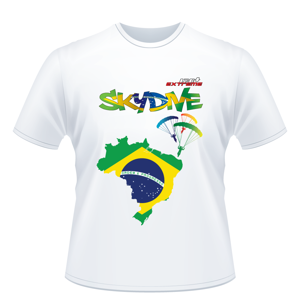 Skydiving T-shirts - Skydive All World - BRAZIL - Unisex Tee -, Shirts, Skydiving Apparel, Skydiving Apparel, Skydiving Apparel, Skydiving Gear, Olympics, T-Shirts, Skydive Chicago, Skydive City, Skydive Perris, Drop Zone Apparel, USPA, united states parachute association, Freefly, BASE, World Record,