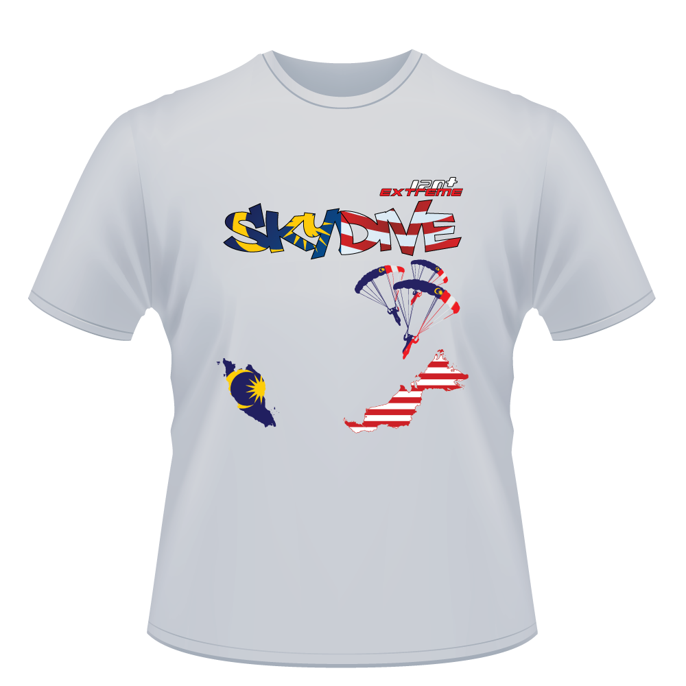 Skydiving T-shirts - Skydive All World - MALAYSIA - Unisex Tee -, Shirts, Skydiving Apparel, Skydiving Apparel, Skydiving Apparel, Skydiving Gear, Olympics, T-Shirts, Skydive Chicago, Skydive City, Skydive Perris, Drop Zone Apparel, USPA, united states parachute association, Freefly, BASE, World Record,