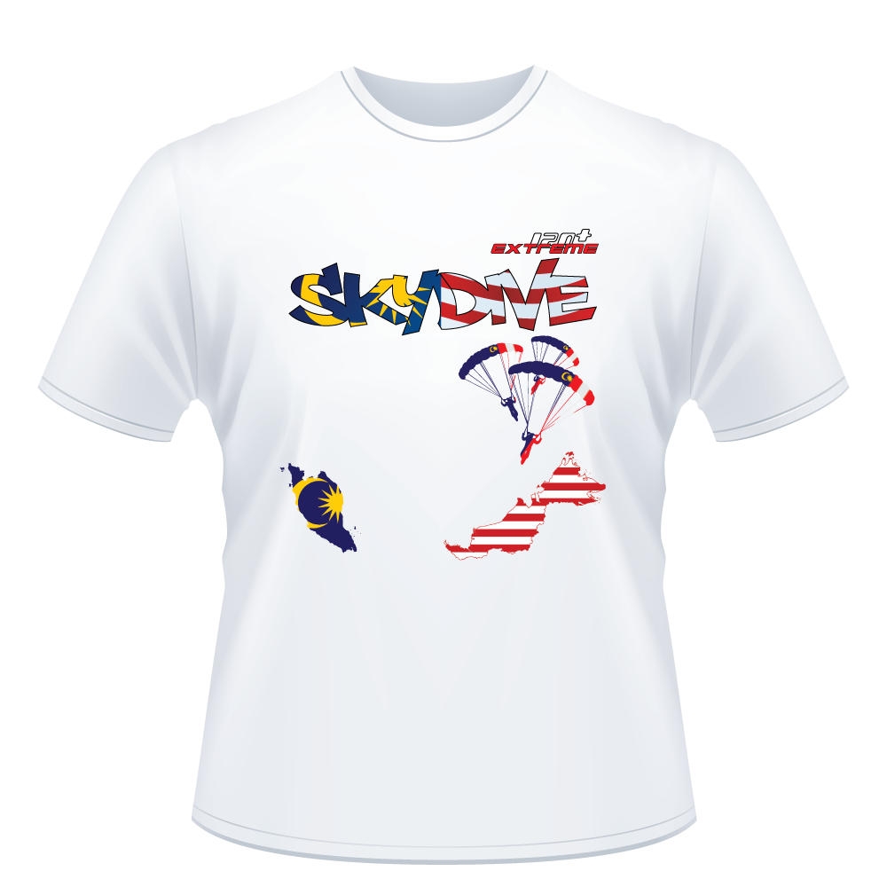 Skydiving T-shirts - Skydive All World - MALAYSIA - Unisex Tee -, Shirts, Skydiving Apparel, Skydiving Apparel, Skydiving Apparel, Skydiving Gear, Olympics, T-Shirts, Skydive Chicago, Skydive City, Skydive Perris, Drop Zone Apparel, USPA, united states parachute association, Freefly, BASE, World Record,