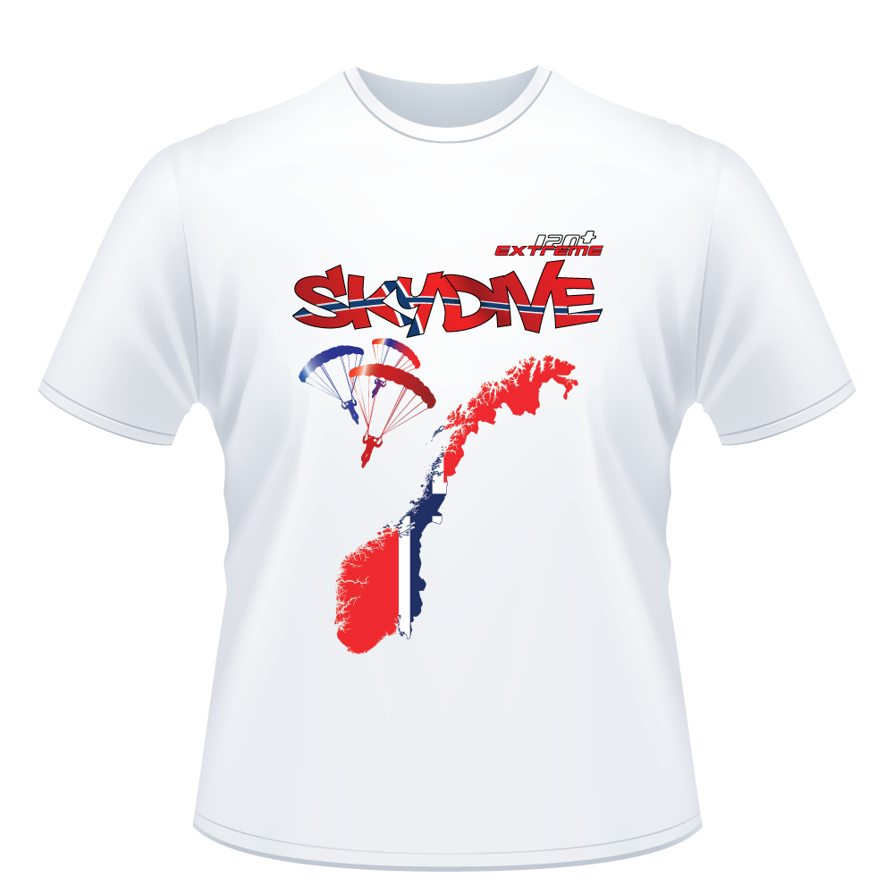 Skydiving T-shirts - Skydive All World - NORWAY - Unisex Tee -, Shirts, Skydiving Apparel, Skydiving Apparel, Skydiving Apparel, Skydiving Gear, Olympics, T-Shirts, Skydive Chicago, Skydive City, Skydive Perris, Drop Zone Apparel, USPA, united states parachute association, Freefly, BASE, World Record,