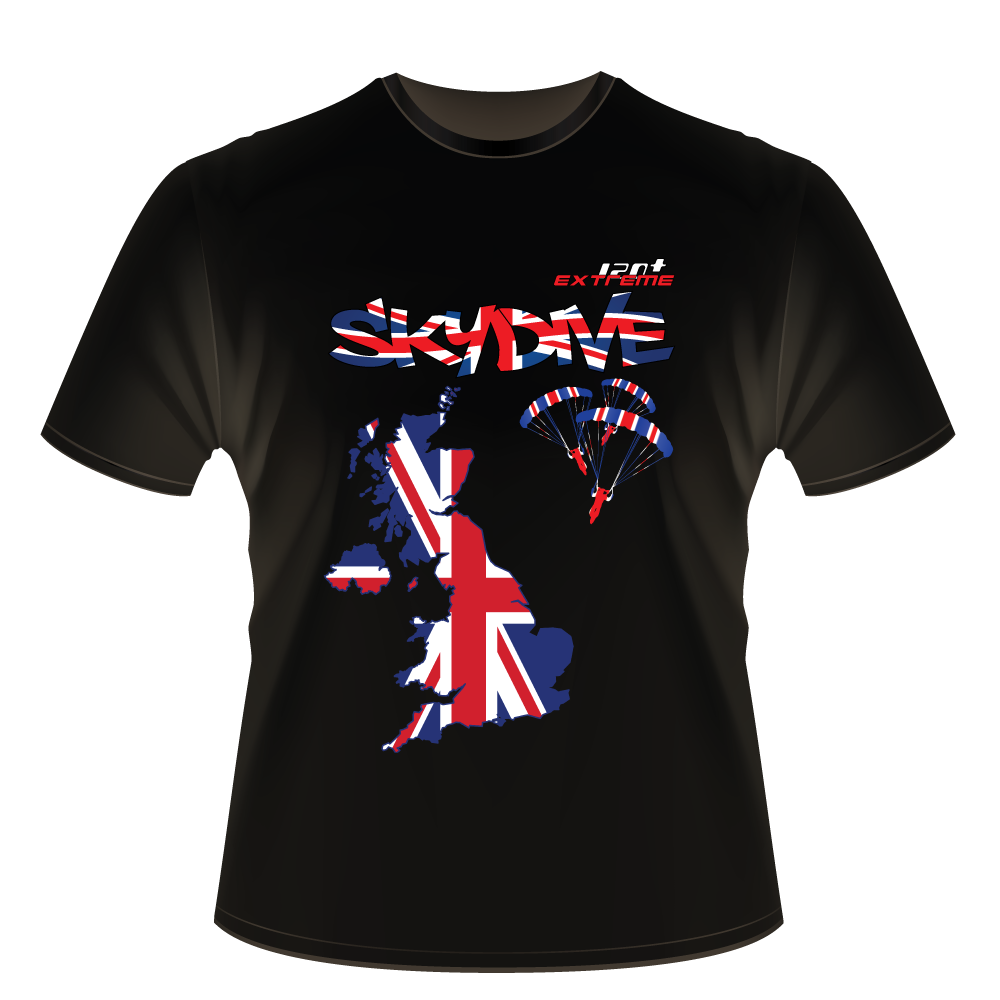 Skydiving T-shirts - Skydive All World - UK - The United Kingdom - Unisex Tee -, Shirts, Skydiving Apparel, Skydiving Apparel, Skydiving Apparel, Skydiving Gear, Olympics, T-Shirts, Skydive Chicago, Skydive City, Skydive Perris, Drop Zone Apparel, USPA, united states parachute association, Freefly, BASE, World Record,