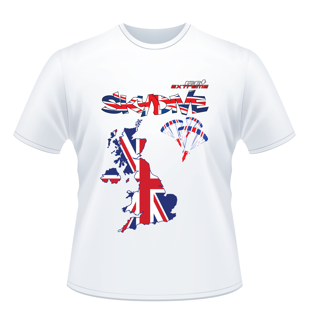 Skydiving T-shirts - Skydive All World - UK - The United Kingdom - Unisex Tee -, Shirts, Skydiving Apparel, Skydiving Apparel, Skydiving Apparel, Skydiving Gear, Olympics, T-Shirts, Skydive Chicago, Skydive City, Skydive Perris, Drop Zone Apparel, USPA, united states parachute association, Freefly, BASE, World Record,