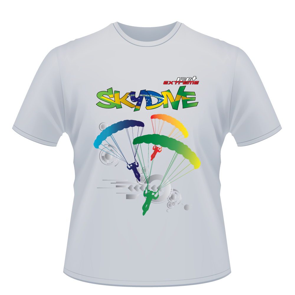 Skydiving T-shirts - Skydive Around - BRAZIL - Unisex Tee -, Shirts, Skydiving Apparel, Skydiving Apparel, Skydiving Apparel, Skydiving Gear, Olympics, T-Shirts, Skydive Chicago, Skydive City, Skydive Perris, Drop Zone Apparel, USPA, united states parachute association, Freefly, BASE, World Record,