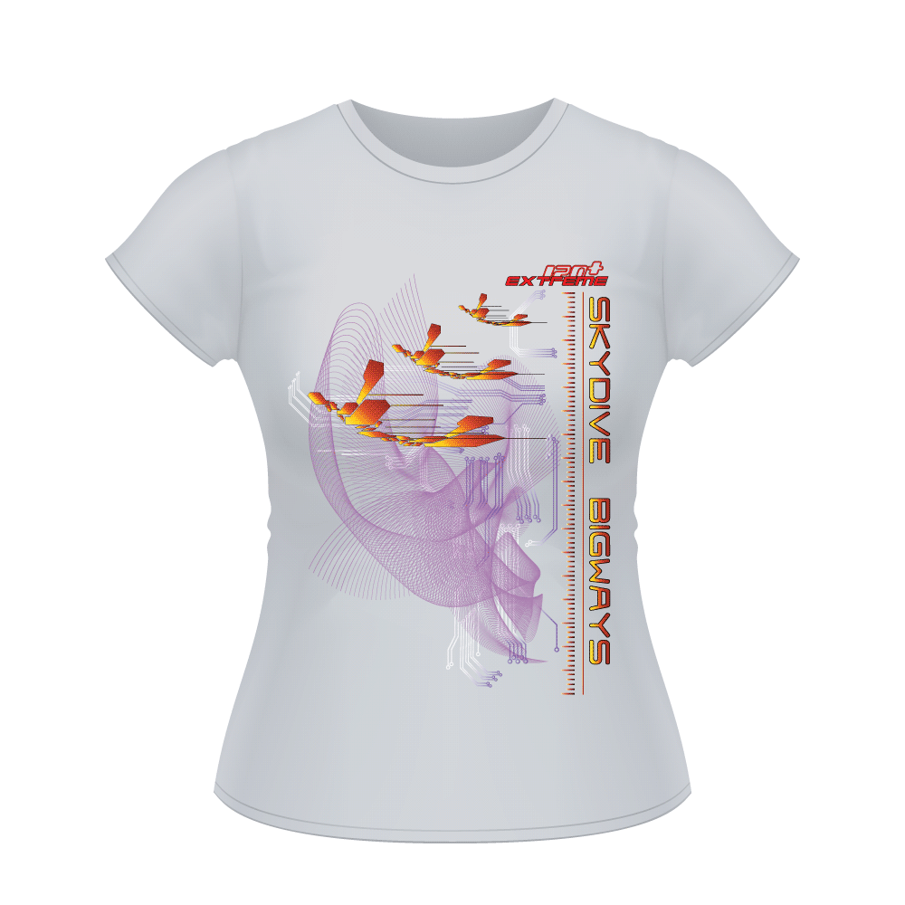 Skydiving T-shirts - Skydiving T-Shirt - Skydive BIGWAYS - Women`s Tee -, Shirts, Skydiving Apparel, Skydiving Apparel, Skydiving Apparel, Skydiving Gear, Olympics, T-Shirts, Skydive Chicago, Skydive City, Skydive Perris, Drop Zone Apparel, USPA, united states parachute association, Freefly, BASE, World Record,