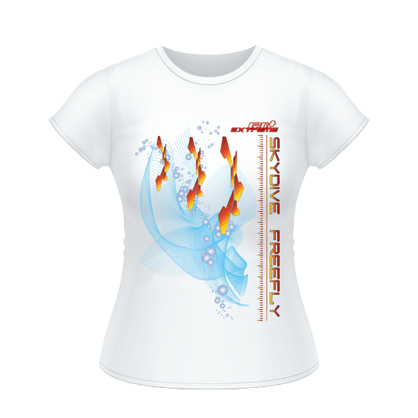 Skydiving T-shirts - Skydiving T-Shirt - Skydive FREEFLY - Women`s Tee -, Shirts, Skydiving Apparel, Skydiving Apparel, Skydiving Apparel, Skydiving Gear, Olympics, T-Shirts, Skydive Chicago, Skydive City, Skydive Perris, Drop Zone Apparel, USPA, united states parachute association, Freefly, BASE, World Record,