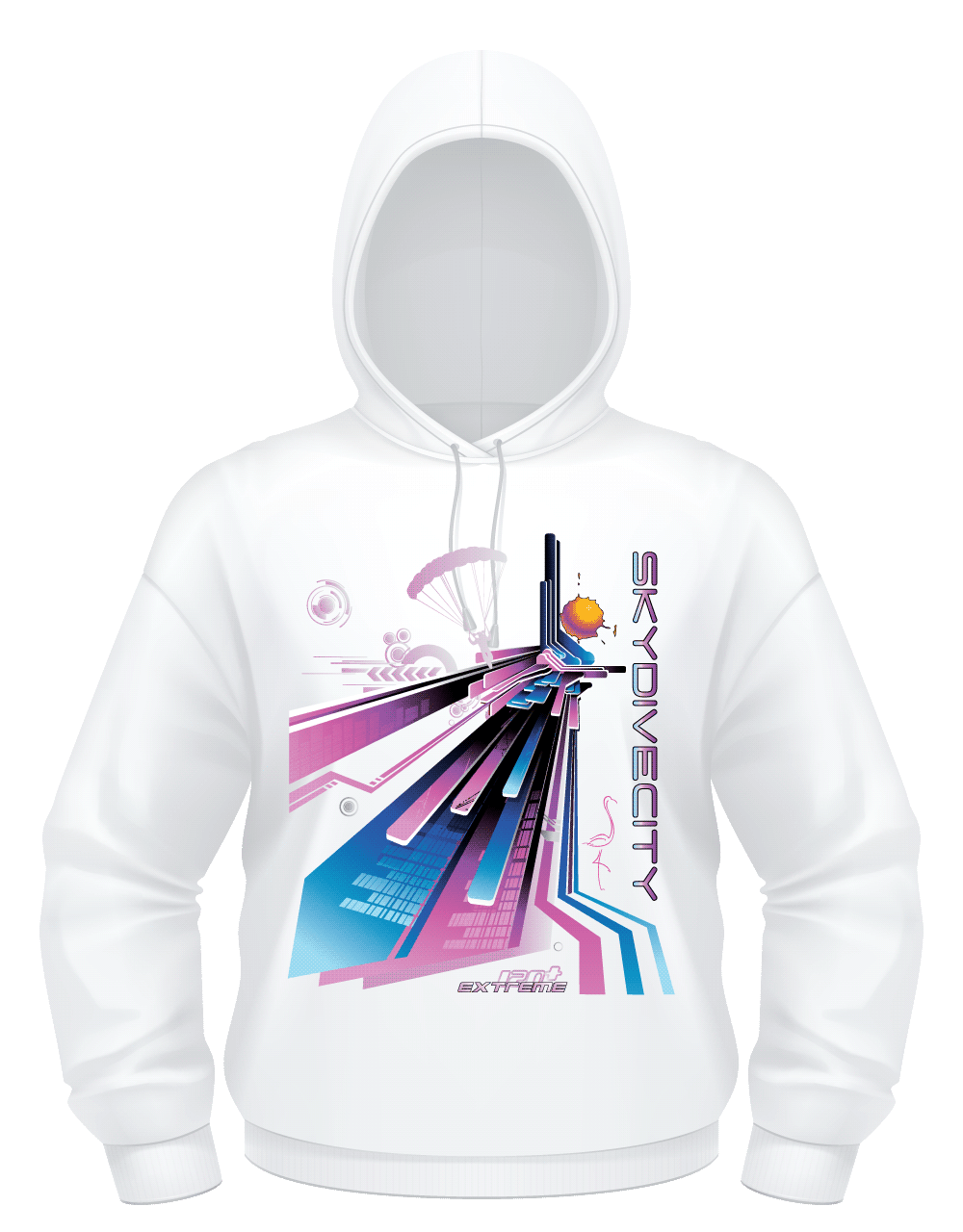 Skydiving T-shirts Skydiving Hoodie - Skydive City - Flamingo - Unisex Hooded Sweatshirt, Hoodies, Skydiving Apparel, Skydiving Apparel, Skydiving Apparel, Skydiving Gear, Olympics, T-Shirts, Skydive Chicago, Skydive City, Skydive Perris, Drop Zone Apparel, USPA, united states parachute association, Freefly, BASE, World Record,