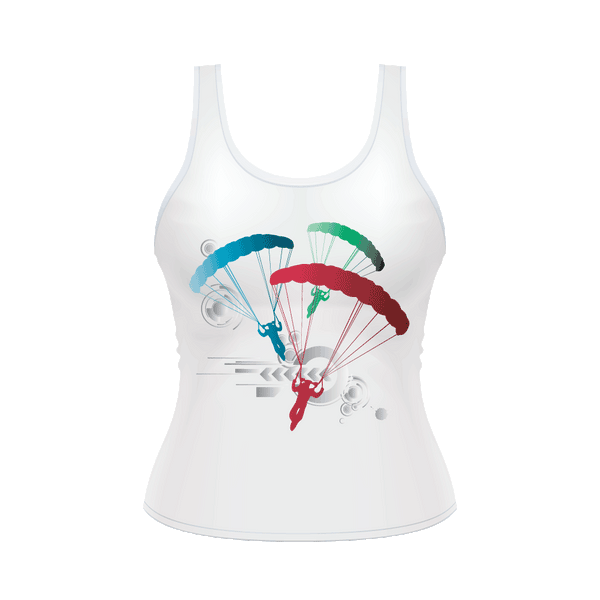 Skydiving T-shirts Ladies' Tank - Skydive Competition, Tanks, Skydiving Apparel, Skydiving Apparel, Skydiving Apparel, Skydiving Gear, Olympics, T-Shirts, Skydive Chicago, Skydive City, Skydive Perris, Drop Zone Apparel, USPA, united states parachute association, Freefly, BASE, World Record,