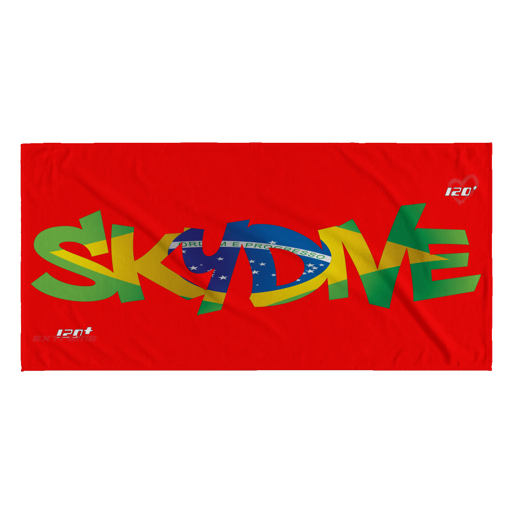 Skydiving T-shirts World Team - Skydive Brazil - Beach Towels in 10 Colors, Beach Towel, teelaunch, Skydiving Apparel, Skydiving Apparel, Skydiving Gear, Olympics, T-Shirts, Skydive Chicago, Skydive City, Skydive Perris, Drop Zone Apparel, USPA, united states parachute association, Freefly, BASE, World Record,