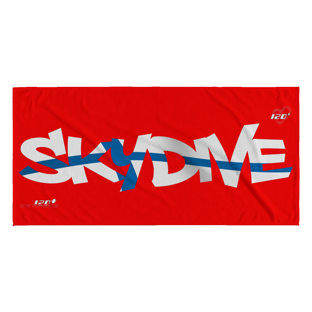 Skydiving T-shirts World Team - Skydive Finland - Beach Towels in 10 Colors, Beach Towel, teelaunch, Skydiving Apparel, Skydiving Apparel, Skydiving Gear, Olympics, T-Shirts, Skydive Chicago, Skydive City, Skydive Perris, Drop Zone Apparel, USPA, united states parachute association, Freefly, BASE, World Record,