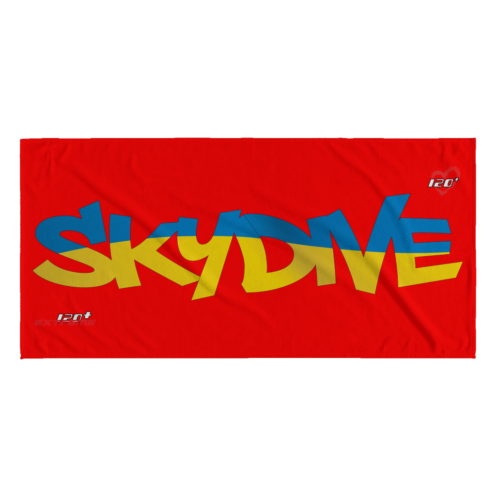 Skydiving T-shirts World Team - Skydive Ukraine - Beach Towels in 10 Colors, Beach Towel, teelaunch, Skydiving Apparel, Skydiving Apparel, Skydiving Gear, Olympics, T-Shirts, Skydive Chicago, Skydive City, Skydive Perris, Drop Zone Apparel, USPA, united states parachute association, Freefly, BASE, World Record,