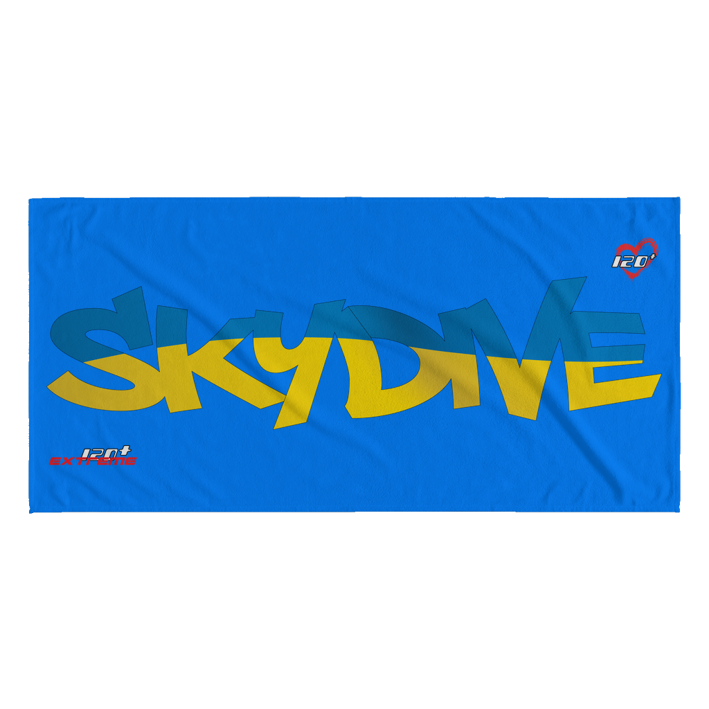 Skydiving T-shirts World Team - Skydive Ukraine - Beach Towels in 10 Colors, Beach Towel, teelaunch, Skydiving Apparel, Skydiving Apparel, Skydiving Gear, Olympics, T-Shirts, Skydive Chicago, Skydive City, Skydive Perris, Drop Zone Apparel, USPA, united states parachute association, Freefly, BASE, World Record,