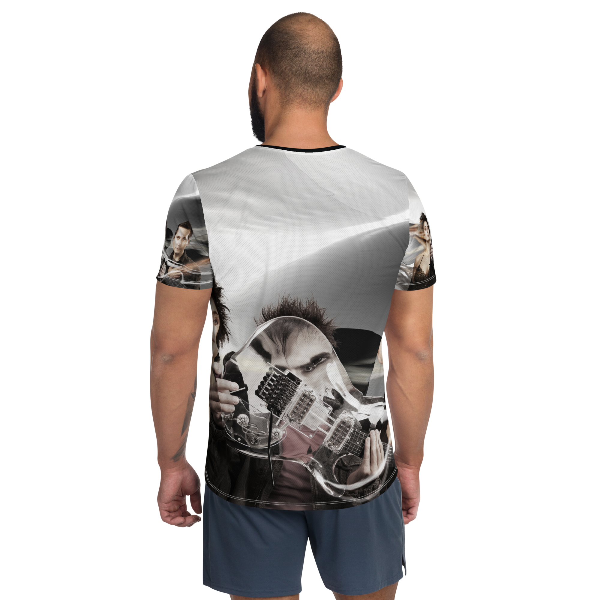 Discrete Encounter - All-Over Print Men's Athletic T-shirt