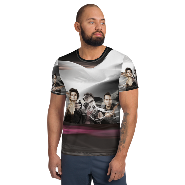Discrete Encounter - All-Over Print Men's Athletic T-shirt