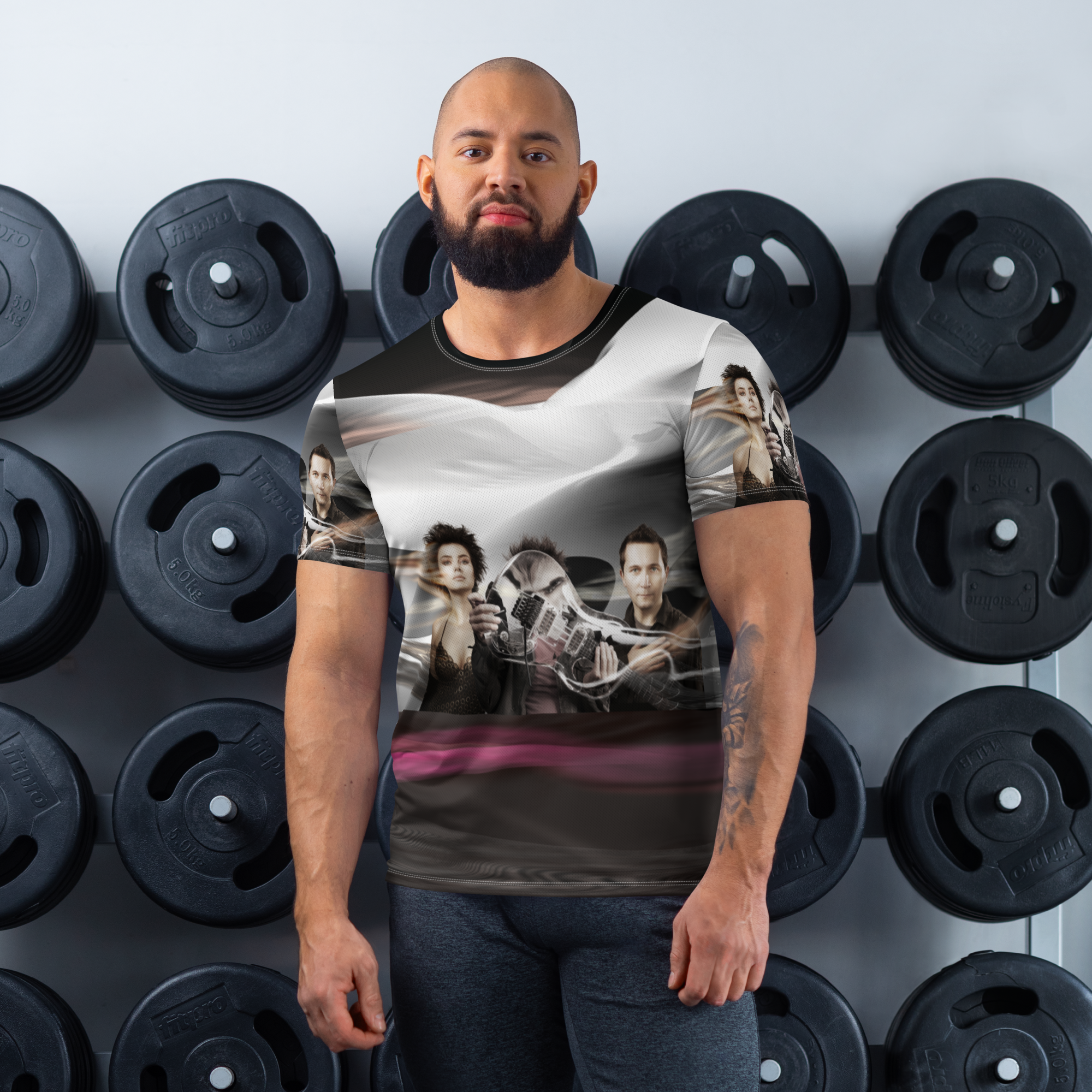 Discrete Encounter - All-Over Print Men's Athletic T-shirt