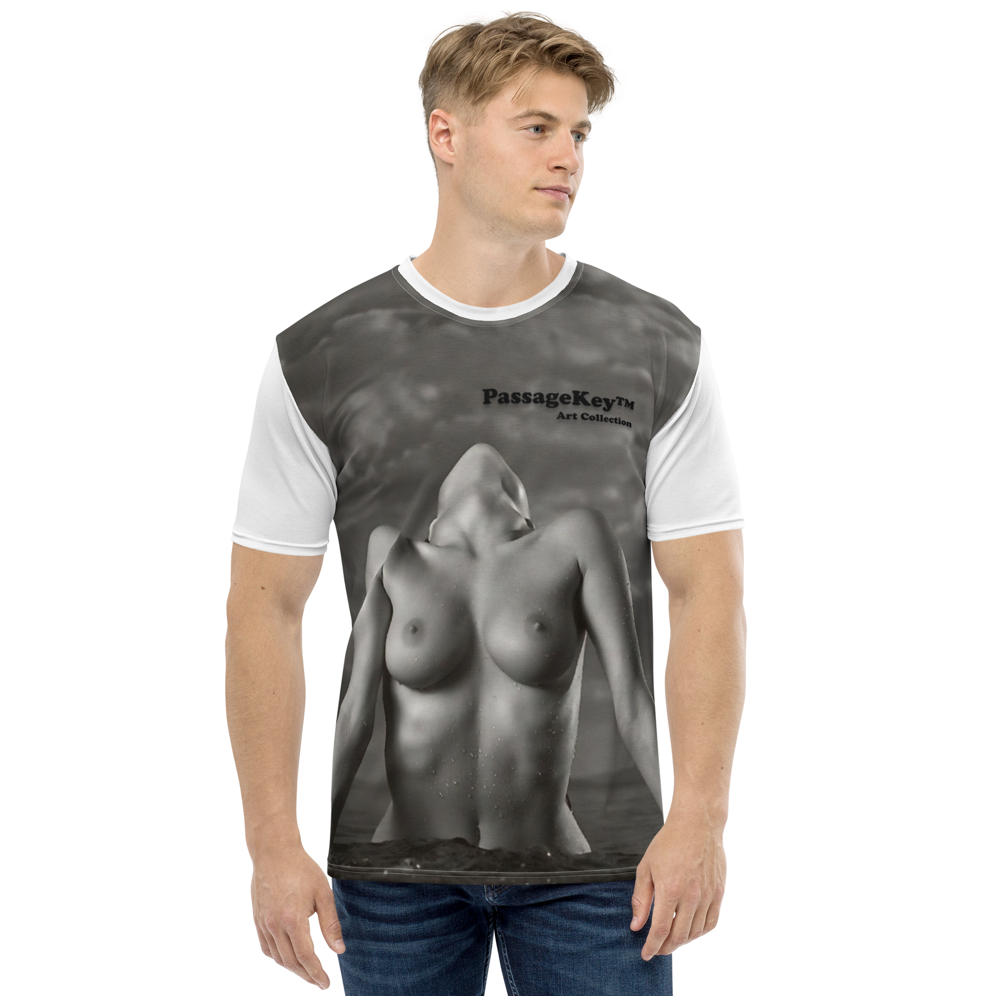 - I ♡ You - Topless Girl - Passage Key ™ - Men's t-shirt