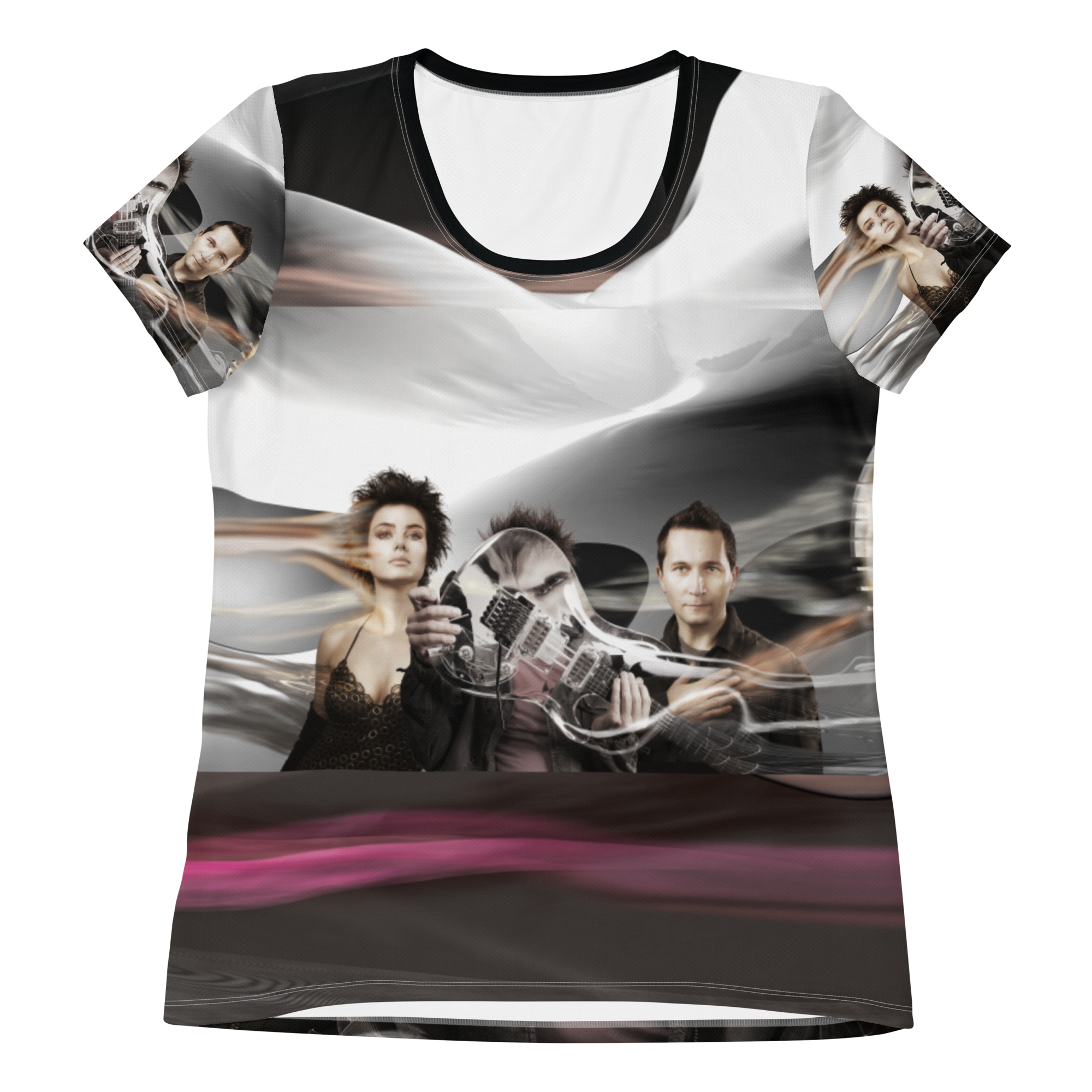 Discrete Encounter - All-Over Print Women's Athletic T-shirt