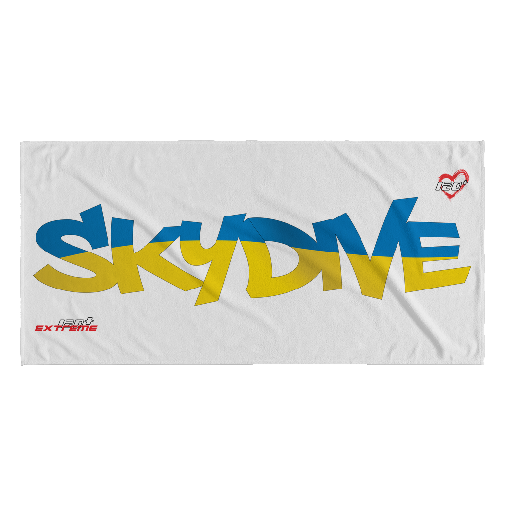 Skydiving T-shirts World Team - Skydive Ukraine - Beach Towels in 10 Colors, Beach Towel, teelaunch, Skydiving Apparel, Skydiving Apparel, Skydiving Gear, Olympics, T-Shirts, Skydive Chicago, Skydive City, Skydive Perris, Drop Zone Apparel, USPA, united states parachute association, Freefly, BASE, World Record,