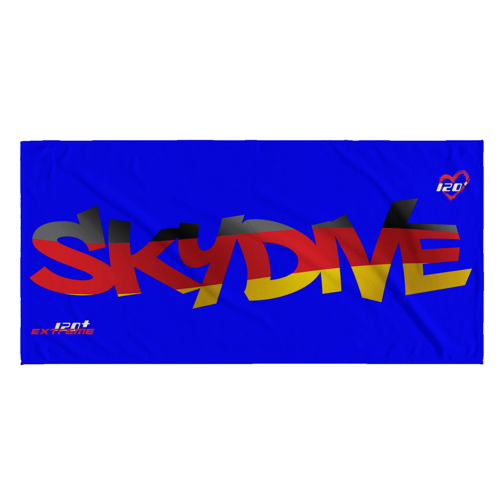 Skydiving T-shirts World Team - Skydive Germany - Beach Towels in 10 Colors, Beach Towel, teelaunch, Skydiving Apparel, Skydiving Apparel, Skydiving Gear, Olympics, T-Shirts, Skydive Chicago, Skydive City, Skydive Perris, Drop Zone Apparel, USPA, united states parachute association, Freefly, BASE, World Record,