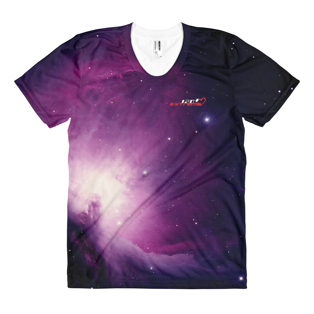 Skydiving T-shirts Galaxy - Orion Purple Nebula - Women's sublimation t-shirt, T-shirt, Skydiving Apparel, Skydiving Apparel, Skydiving Apparel, Skydiving Gear, Olympics, T-Shirts, Skydive Chicago, Skydive City, Skydive Perris, Drop Zone Apparel, USPA, united states parachute association, Freefly, BASE, World Record,