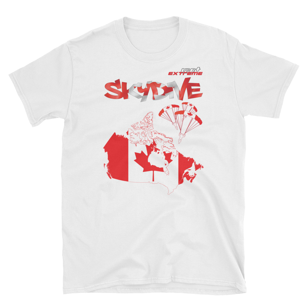 Skydiving T-shirts - Skydive World - CANADA - Cotton Tee -, Shirts, Skydiving Apparel, Skydiving Apparel, Skydiving Apparel, Skydiving Gear, Olympics, T-Shirts, Skydive Chicago, Skydive City, Skydive Perris, Drop Zone Apparel, USPA, united states parachute association, Freefly, BASE, World Record,