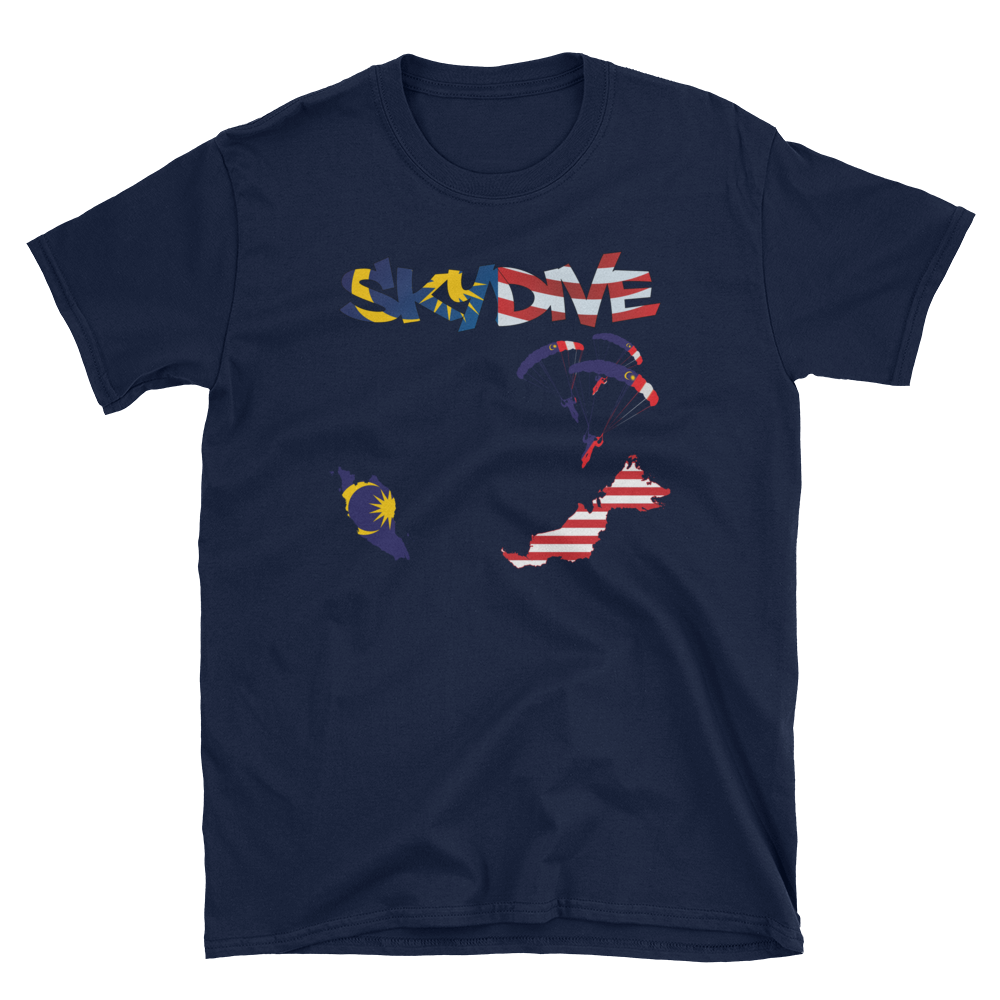 Skydiving T-shirts - Skydive World - MALAYSIA - Cotton Tee -, Shirts, Skydiving Apparel, Skydiving Apparel, Skydiving Apparel, Skydiving Gear, Olympics, T-Shirts, Skydive Chicago, Skydive City, Skydive Perris, Drop Zone Apparel, USPA, united states parachute association, Freefly, BASE, World Record,