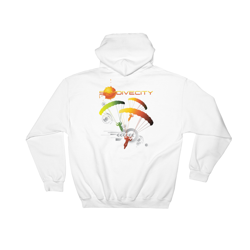 Skydiving T-shirts Skydiving Hoodie - Skydive City - Sunrise - Unisex Hooded Sweatshirt, Hoodies, Skydiving Apparel, Skydiving Apparel, Skydiving Apparel, Skydiving Gear, Olympics, T-Shirts, Skydive Chicago, Skydive City, Skydive Perris, Drop Zone Apparel, USPA, united states parachute association, Freefly, BASE, World Record,