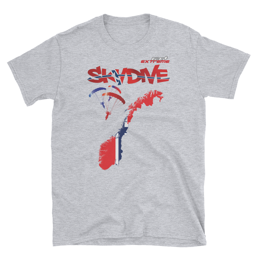 Skydiving T-shirts - Skydive World - NORWAY - Cotton Tee -, Shirts, Skydiving Apparel, Skydiving Apparel, Skydiving Apparel, Skydiving Gear, Olympics, T-Shirts, Skydive Chicago, Skydive City, Skydive Perris, Drop Zone Apparel, USPA, united states parachute association, Freefly, BASE, World Record,