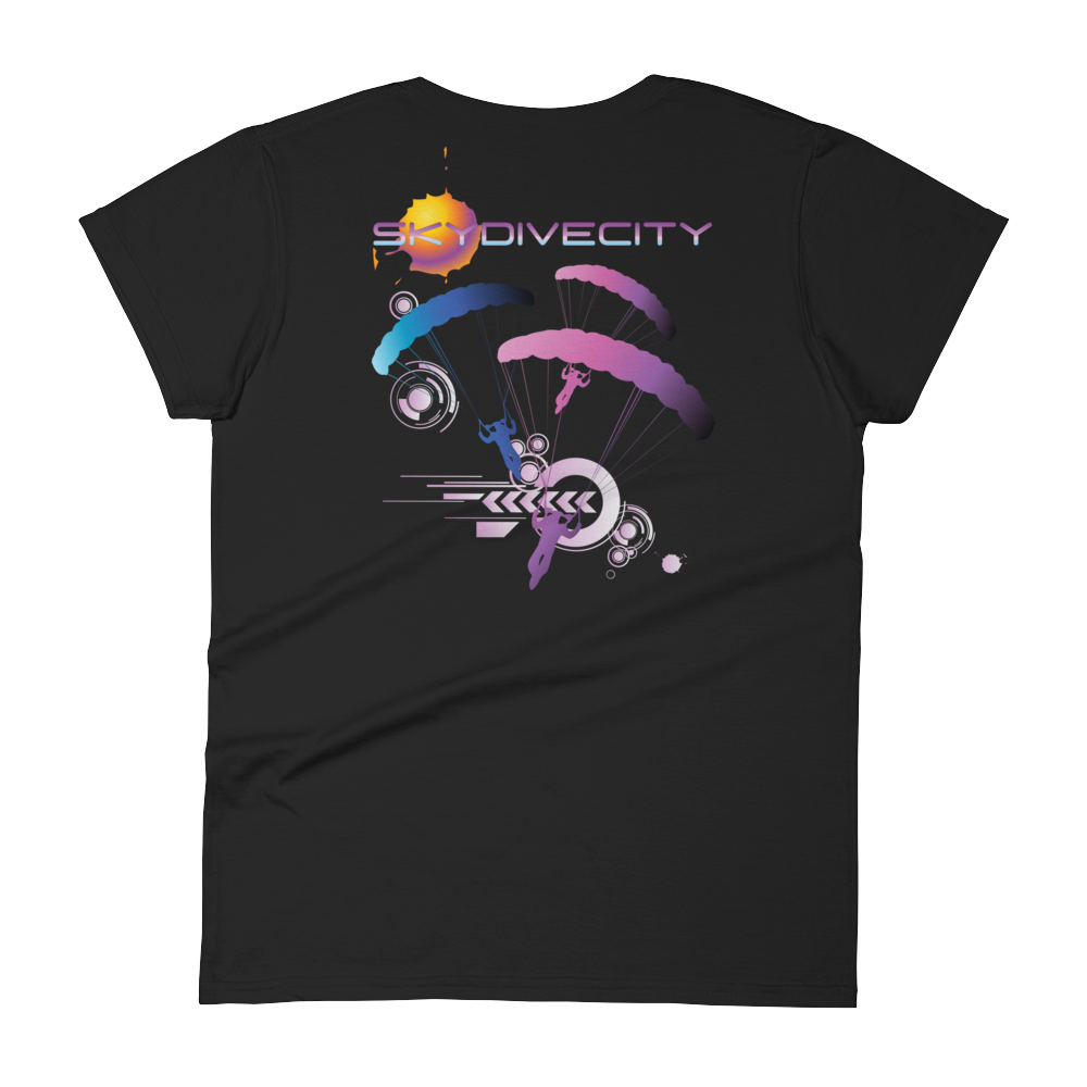 Skydiving T-shirts Skydive City - Flamingo - Women`s Colored T-Shirts, Women's Colored Tees, Skydiving Apparel, Skydiving Apparel, Skydiving Apparel, Skydiving Gear, Olympics, T-Shirts, Skydive Chicago, Skydive City, Skydive Perris, Drop Zone Apparel, USPA, united states parachute association, Freefly, BASE, World Record,