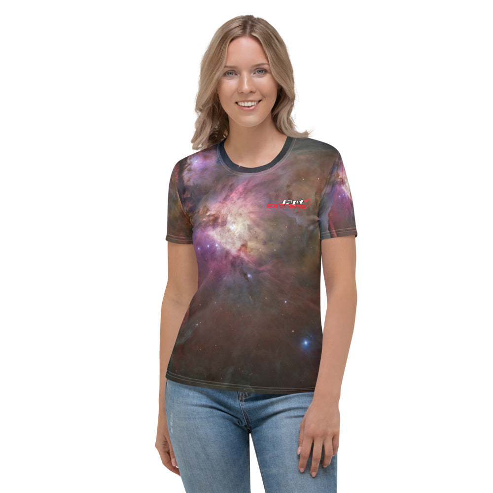 Skydiving T-shirts SPACE - Hubble's Orion Nebula - Women's sublimation t-shirt, T-shirt, Skydiving Apparel, Skydiving Apparel, Skydiving Apparel, Skydiving Gear, Olympics, T-Shirts, Skydive Chicago, Skydive City, Skydive Perris, Drop Zone Apparel, USPA, united states parachute association, Freefly, BASE, World Record,