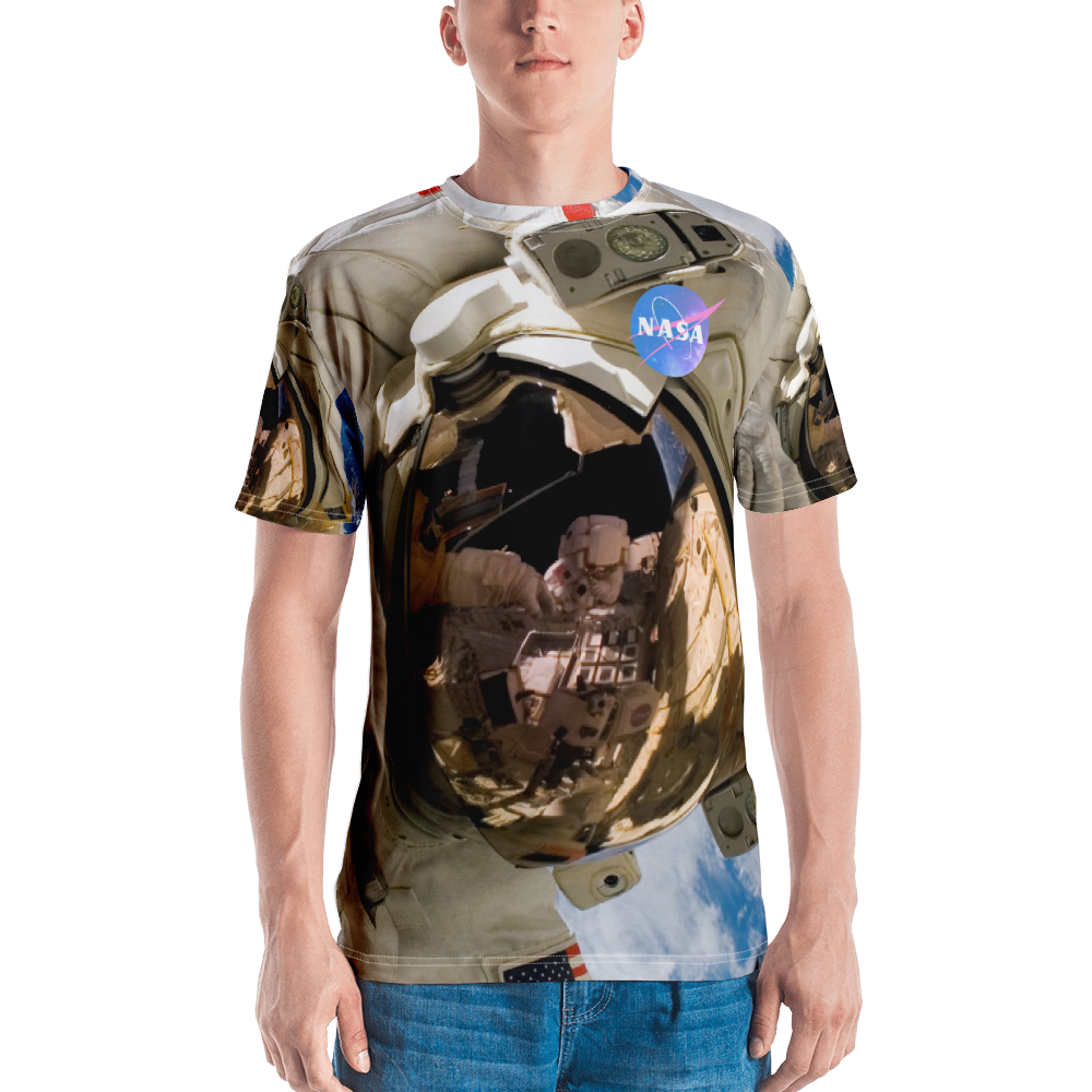 Skydiving T-shirts NASA - Astronaut - USA - Short sleeve men’s t-shirt, T-shirt, Skydiving Apparel, Skydiving Apparel, Skydiving Apparel, Skydiving Gear, Olympics, T-Shirts, Skydive Chicago, Skydive City, Skydive Perris, Drop Zone Apparel, USPA, united states parachute association, Freefly, BASE, World Record,