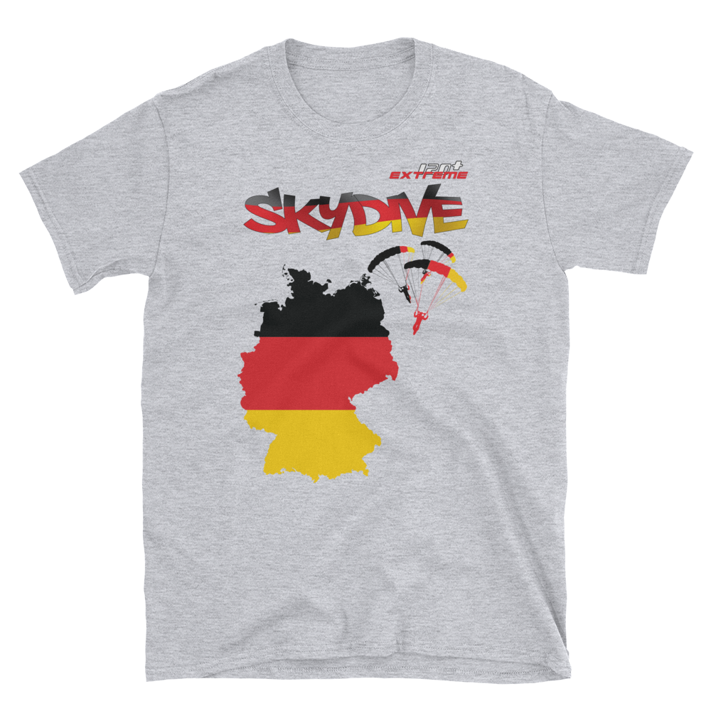 Skydiving T-shirts - Skydive World - GERMANY - Cotton Tee -, Shirts, Skydiving Apparel, Skydiving Apparel, Skydiving Apparel, Skydiving Gear, Olympics, T-Shirts, Skydive Chicago, Skydive City, Skydive Perris, Drop Zone Apparel, USPA, united states parachute association, Freefly, BASE, World Record,