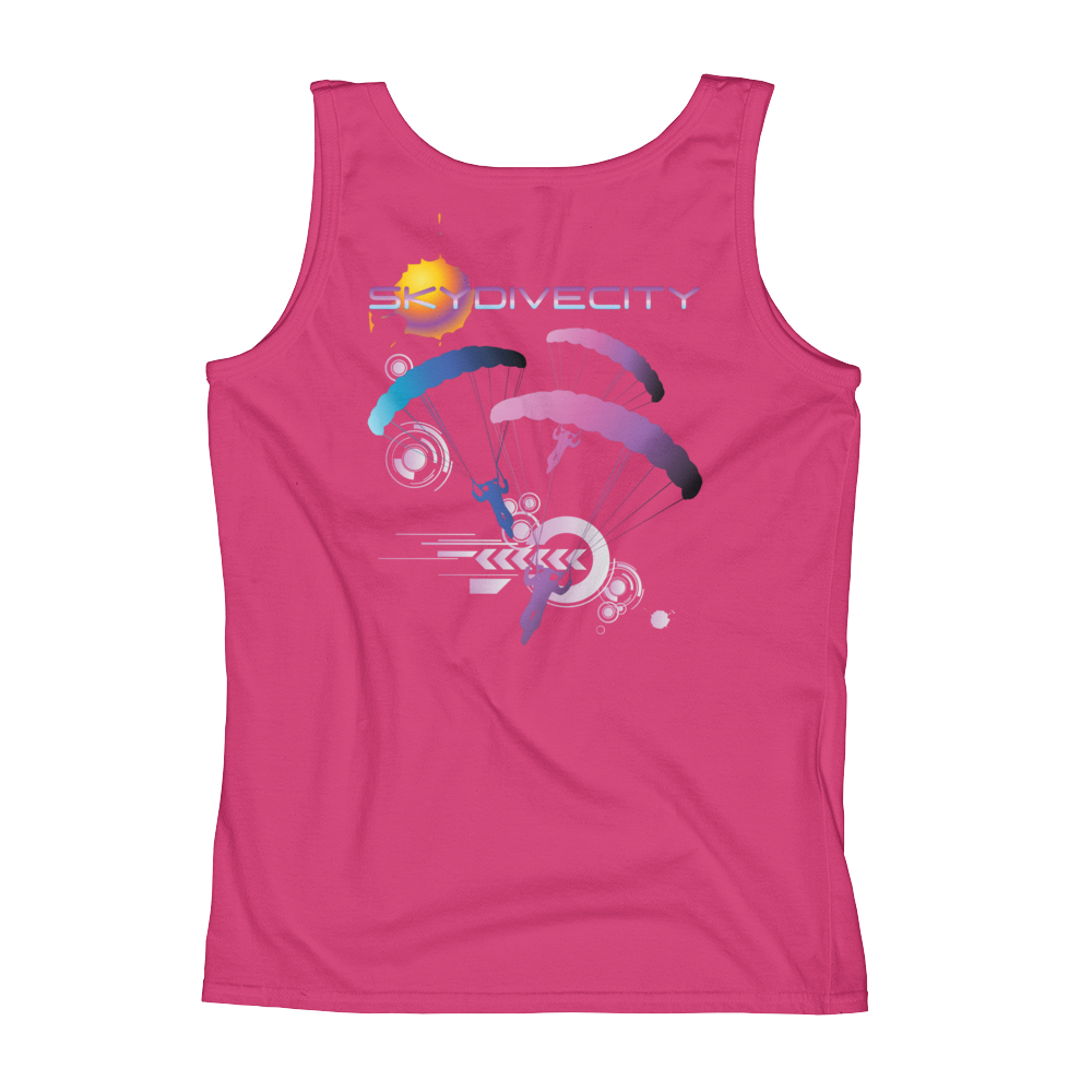 Skydiving T-shirts Ladies' Tank - Skydive City - Flamingo, Tanks, Skydiving Apparel, Skydiving Apparel, Skydiving Apparel, Skydiving Gear, Olympics, T-Shirts, Skydive Chicago, Skydive City, Skydive Perris, Drop Zone Apparel, USPA, united states parachute association, Freefly, BASE, World Record,