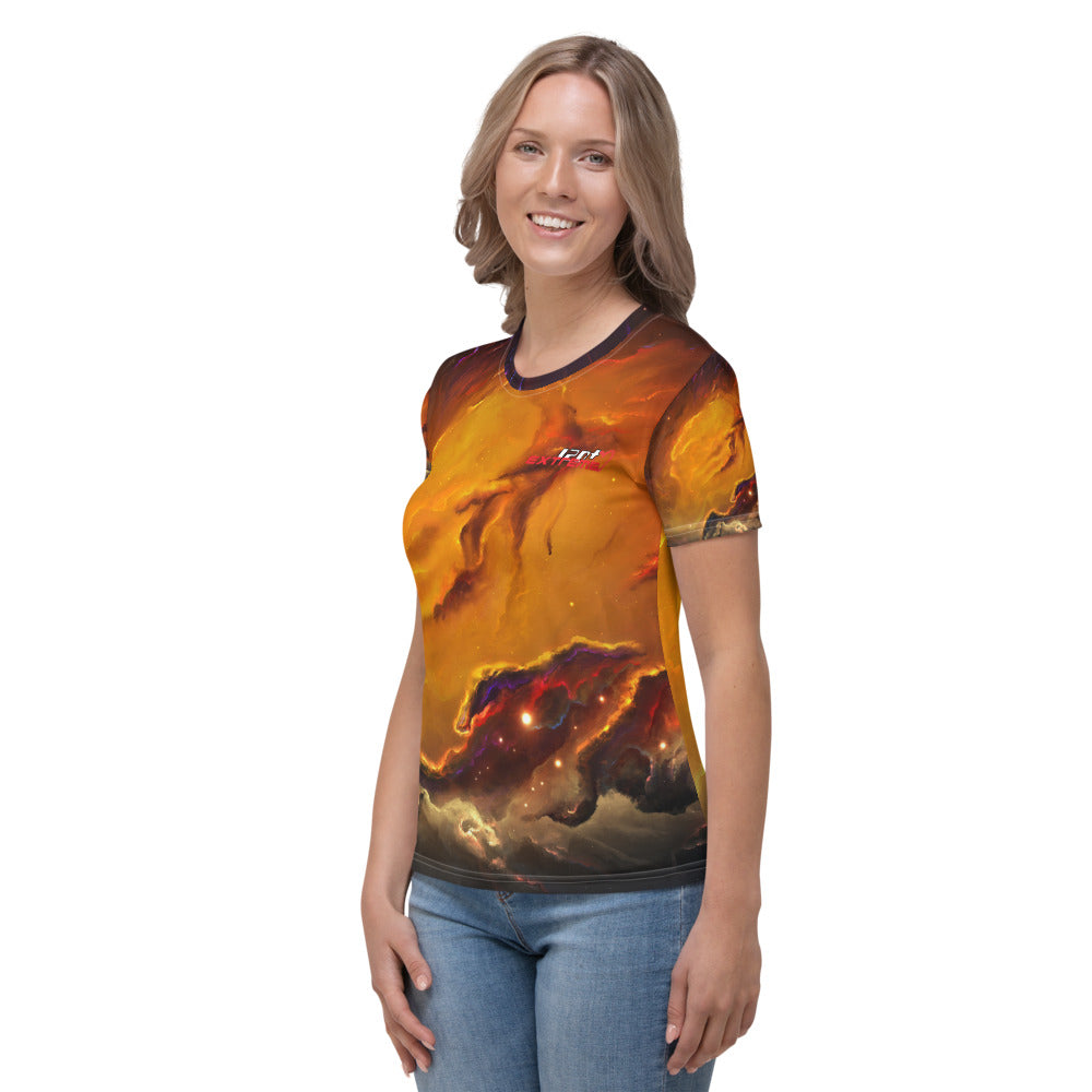 Skydiving T-shirts Cosmo - Nebula Interstellar - Galaxy - Milky-Way - Women's sublimation t-shirt, T-shirt, Skydiving Apparel, Skydiving Apparel, Skydiving Apparel, Skydiving Gear, Olympics, T-Shirts, Skydive Chicago, Skydive City, Skydive Perris, Drop Zone Apparel, USPA, united states parachute association, Freefly, BASE, World Record,