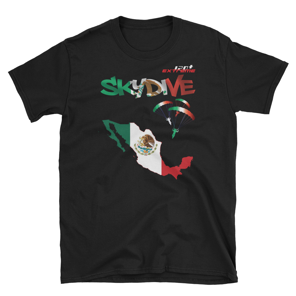 Skydiving T-shirts - Skydive World - MEXICO - Cotton Tee -, Shirts, Skydiving Apparel, Skydiving Apparel, Skydiving Apparel, Skydiving Gear, Olympics, T-Shirts, Skydive Chicago, Skydive City, Skydive Perris, Drop Zone Apparel, USPA, united states parachute association, Freefly, BASE, World Record,