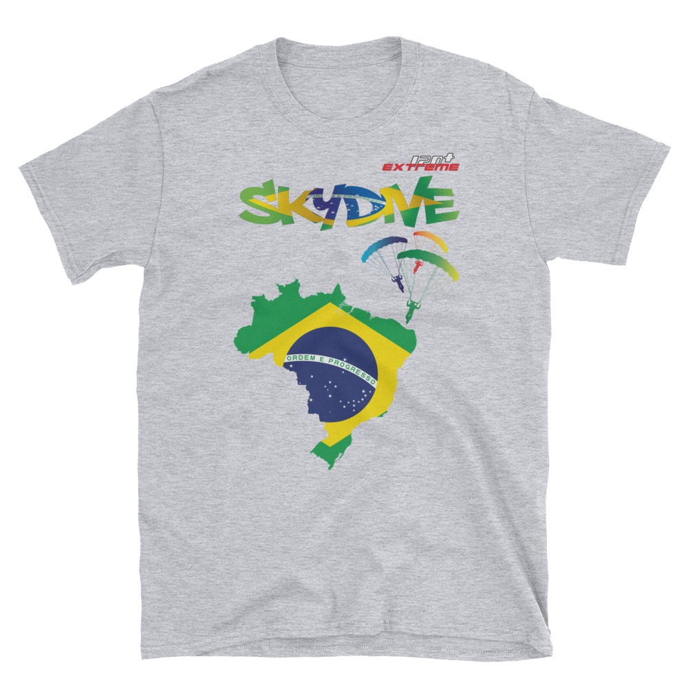 Skydiving T-shirts - Skydive World - BRAZIL - Cotton Tee -, Shirts, Skydiving Apparel, Skydiving Apparel, Skydiving Apparel, Skydiving Gear, Olympics, T-Shirts, Skydive Chicago, Skydive City, Skydive Perris, Drop Zone Apparel, USPA, united states parachute association, Freefly, BASE, World Record,