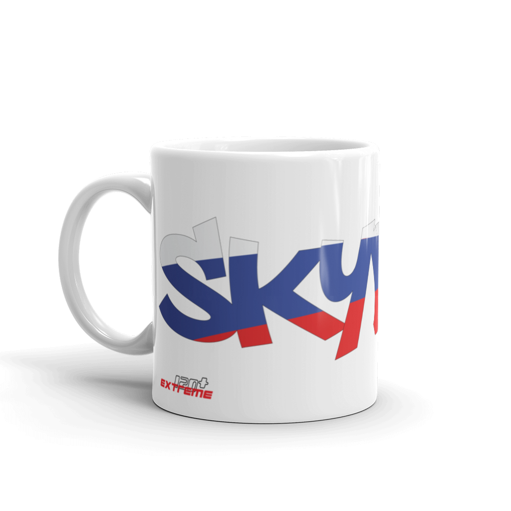 Skydiving T-shirts Skydiving Mug Team Russia, White Mugs, Skydiving Apparel, Skydiving Apparel, Skydiving Apparel, Skydiving Gear, Olympics, T-Shirts, Skydive Chicago, Skydive City, Skydive Perris, Drop Zone Apparel, USPA, united states parachute association, Freefly, BASE, World Record,