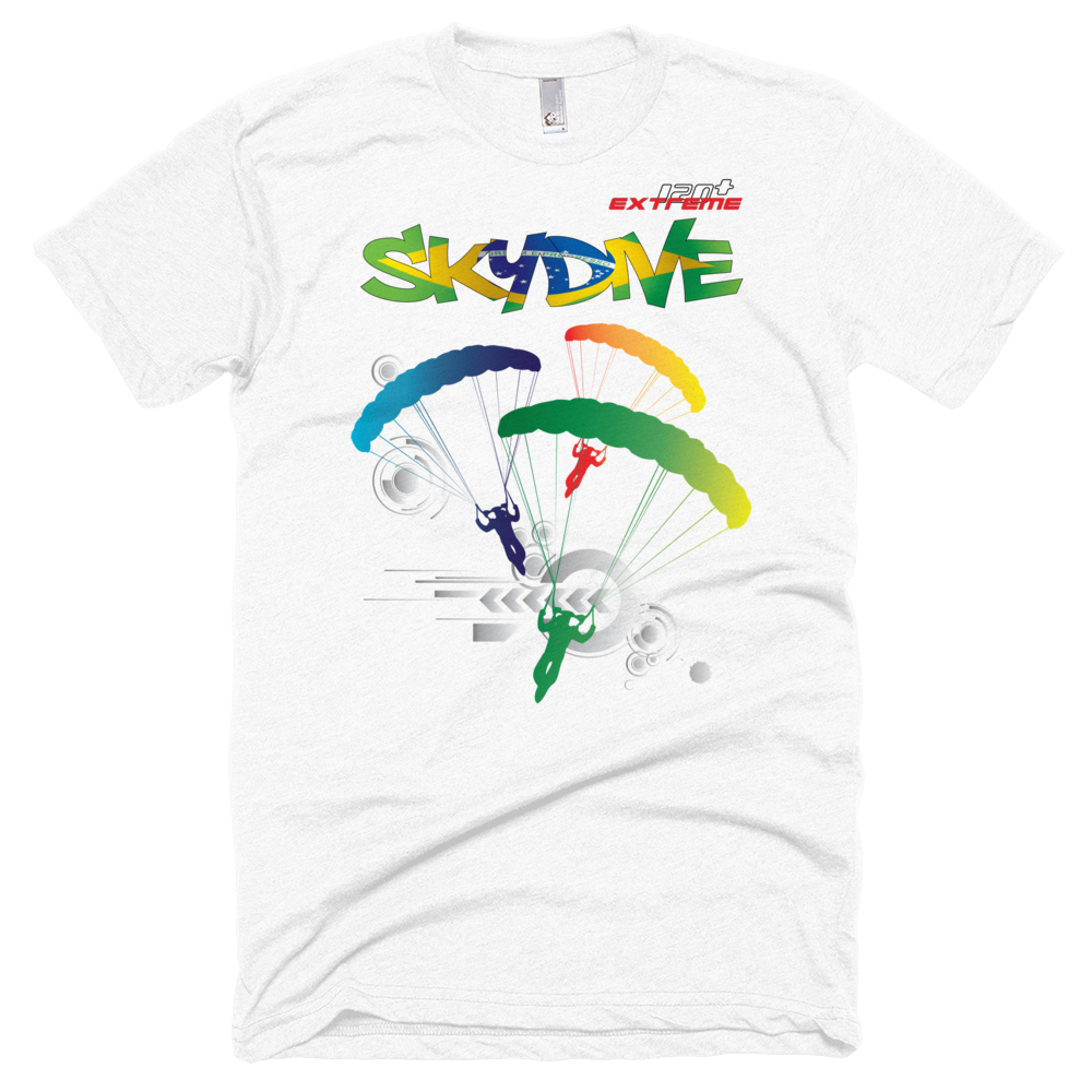 Skydiving T-shirts - Skydive Around - BRAZIL - Unisex Tee -, Shirts, Skydiving Apparel, Skydiving Apparel, Skydiving Apparel, Skydiving Gear, Olympics, T-Shirts, Skydive Chicago, Skydive City, Skydive Perris, Drop Zone Apparel, USPA, united states parachute association, Freefly, BASE, World Record,