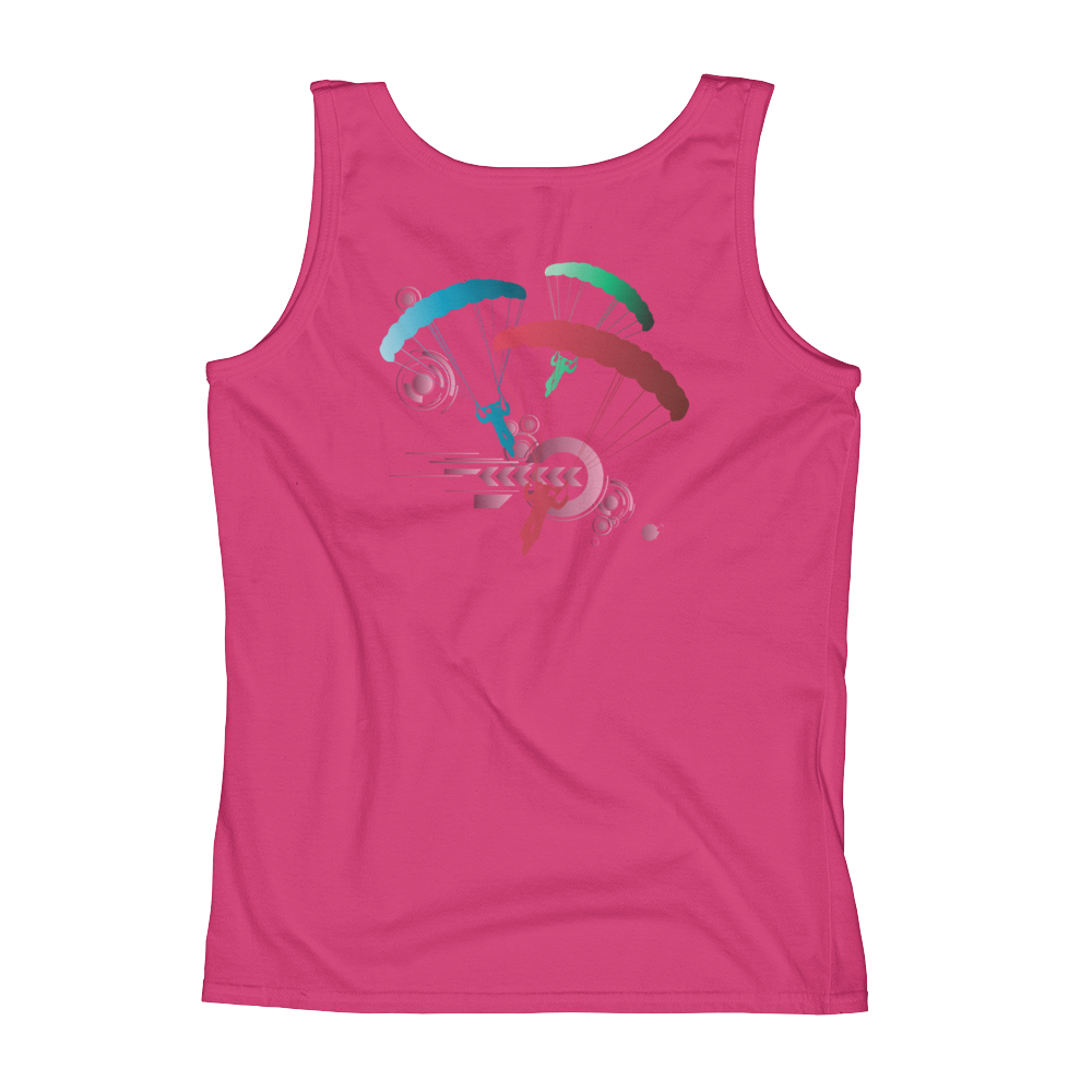 Skydiving T-shirts Ladies' Tank - Skydive Competition - Silver Edition, Tanks, Skydiving Apparel, Skydiving Apparel, Skydiving Apparel, Skydiving Gear, Olympics, T-Shirts, Skydive Chicago, Skydive City, Skydive Perris, Drop Zone Apparel, USPA, united states parachute association, Freefly, BASE, World Record,