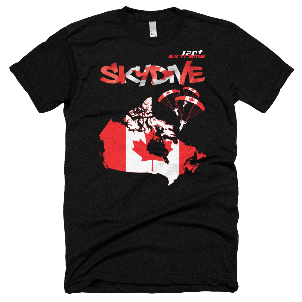 Skydiving T-shirts - Skydive All World - CANADA - Unisex Tee -, Shirts, Skydiving Apparel, Skydiving Apparel, Skydiving Apparel, Skydiving Gear, Olympics, T-Shirts, Skydive Chicago, Skydive City, Skydive Perris, Drop Zone Apparel, USPA, united states parachute association, Freefly, BASE, World Record,