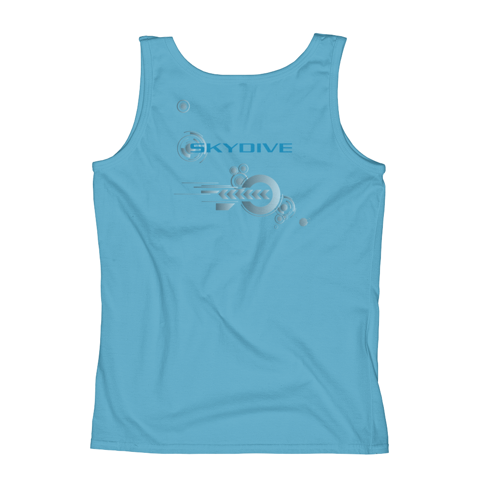 Skydiving T-shirts Ladies' Tank - Skydive Competition, Tanks, Skydiving Apparel, Skydiving Apparel, Skydiving Apparel, Skydiving Gear, Olympics, T-Shirts, Skydive Chicago, Skydive City, Skydive Perris, Drop Zone Apparel, USPA, united states parachute association, Freefly, BASE, World Record,